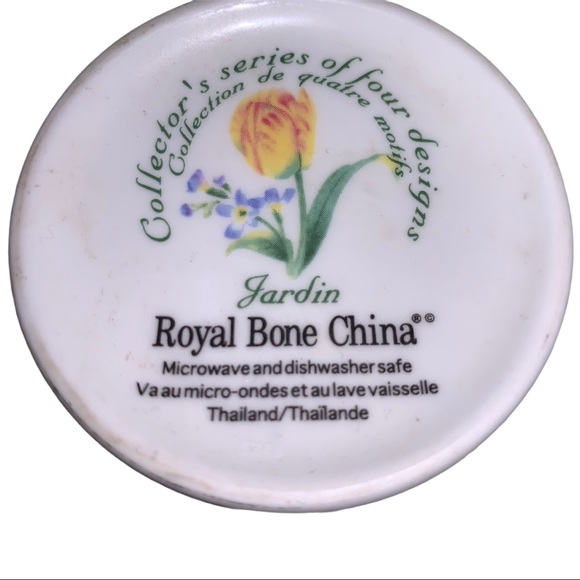 Jardin Royal Bone China Porcelain Mug Set of 2 Cups Collectibles Gift for Mom - Picture 5 of 5